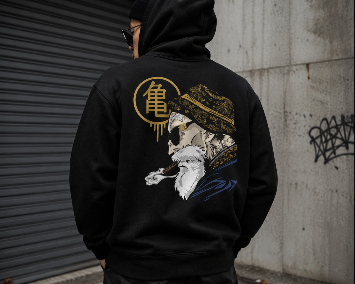 Polerón Dragon Ball – Maestro Roshi | Diseño Espalda Premium