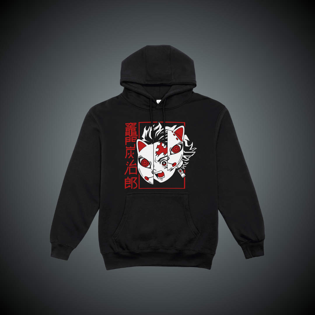 Polerón Demon Slayer – Tanjiro Kamado Máscara Kitsune