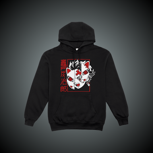 Polerón Demon Slayer – Tanjiro Kamado Máscara Kitsune